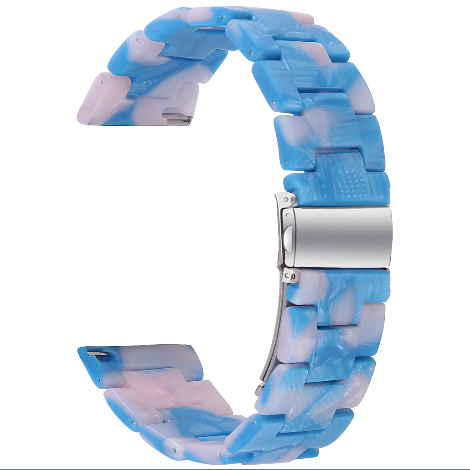 For Nokia Withings Steel HR 40mm Watch Strap 20mm Waterproof Resin Acrylic Bracelet Band - Style A For Nokia Withings Steel HR 40mm Watch Strap 20mm Waterproof Resin Acrylic Bracelet Band - Style A